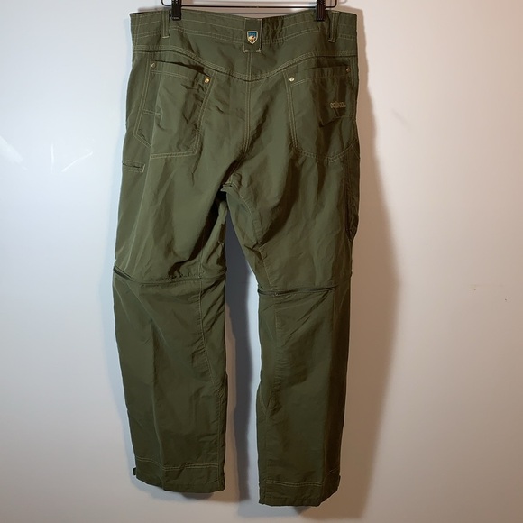 Kuhl liberator stealth Convertable zip off system pants cabin gray green 38 x 30 - Picture 4 of 10